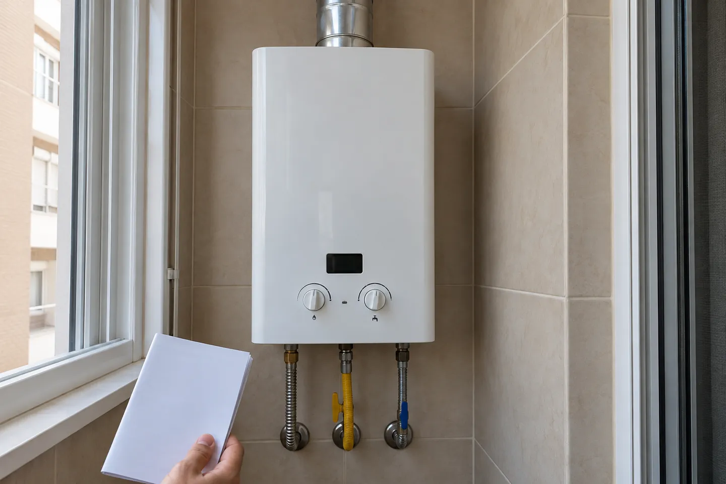 Calentador de gas apagado y manual de usuario en una galería Calentador de gas apagado y manual de usuario en una galería